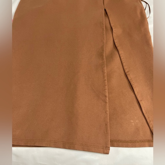 Fashion Nova Pencil Slit Body cone Midi Dress Browen Size L - Picture 12 of 12